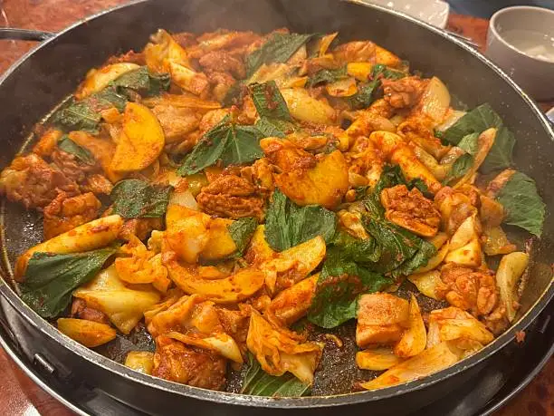 1. Dakgalbi: Spicy Stir-Fried Chicken