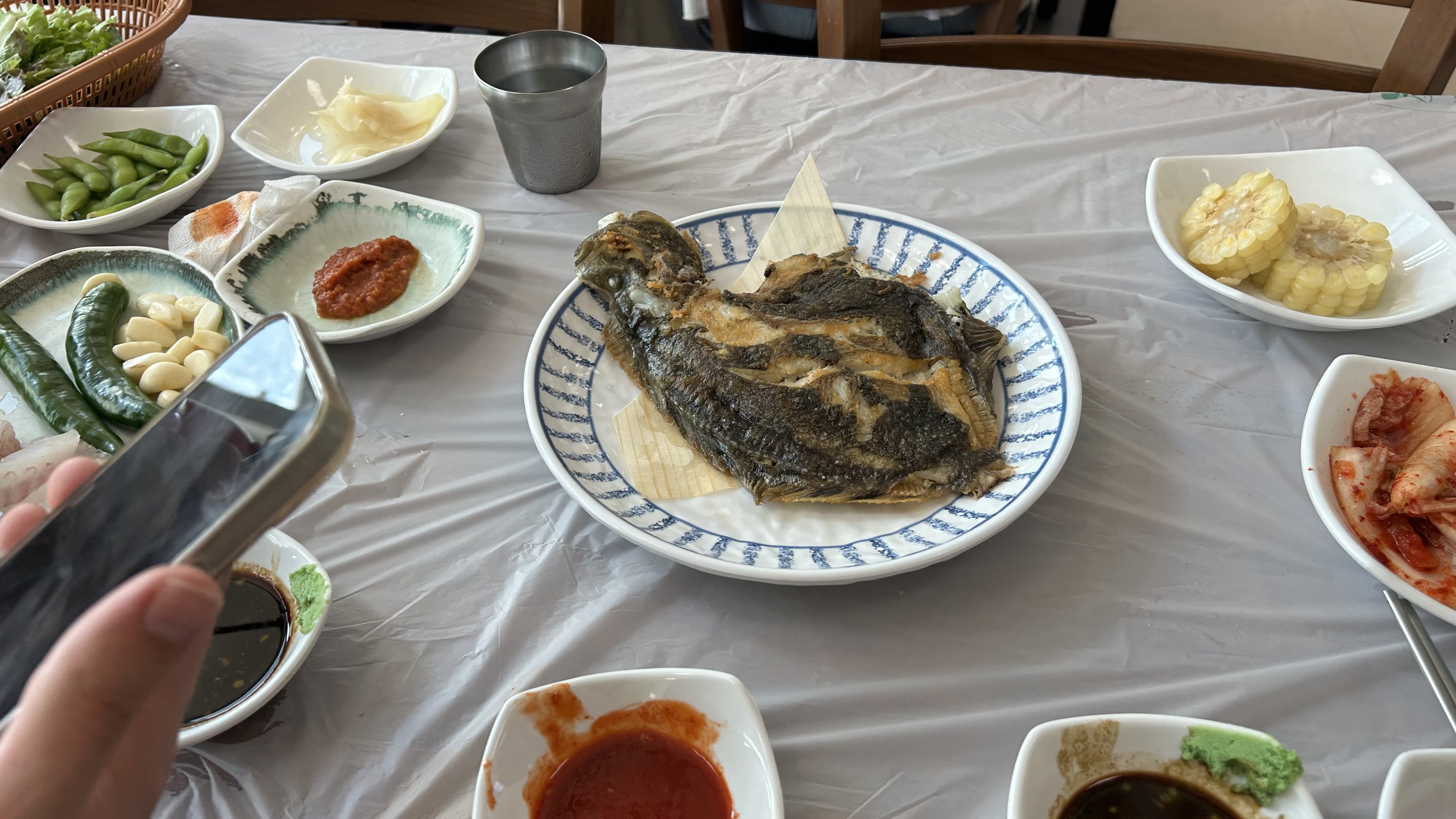 Final food stop during a Jagalchi Market and Nampo food day in Busan