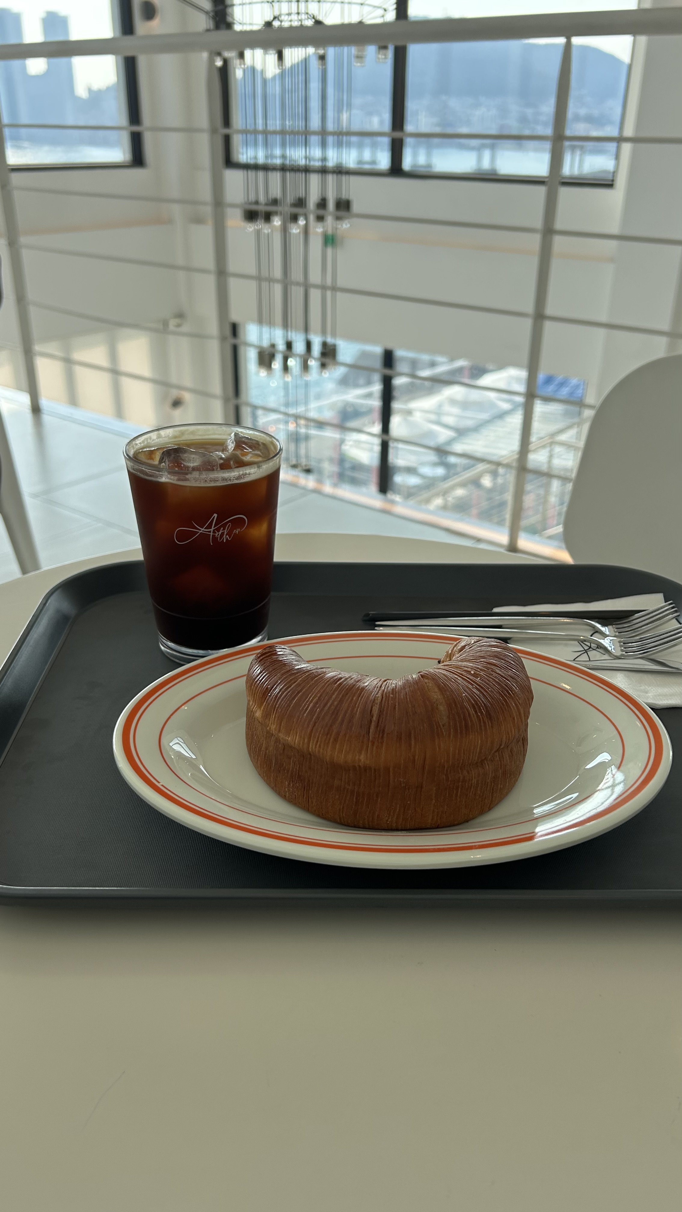 Relaxing at Footbath Cafe View with an ocean view in Busan