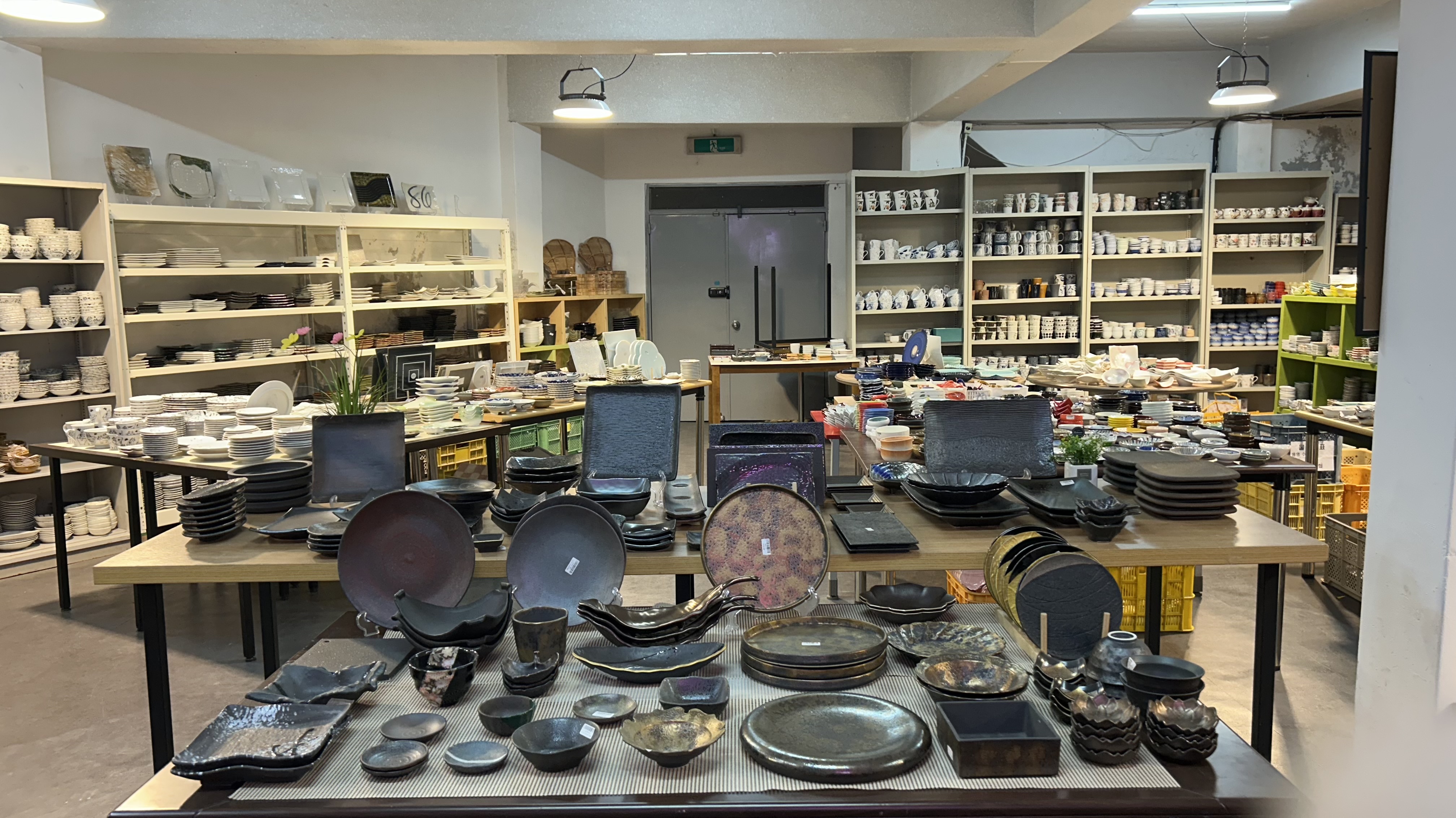 Japanese ceramics and tableware at the end of a day in Seongsu Seoul