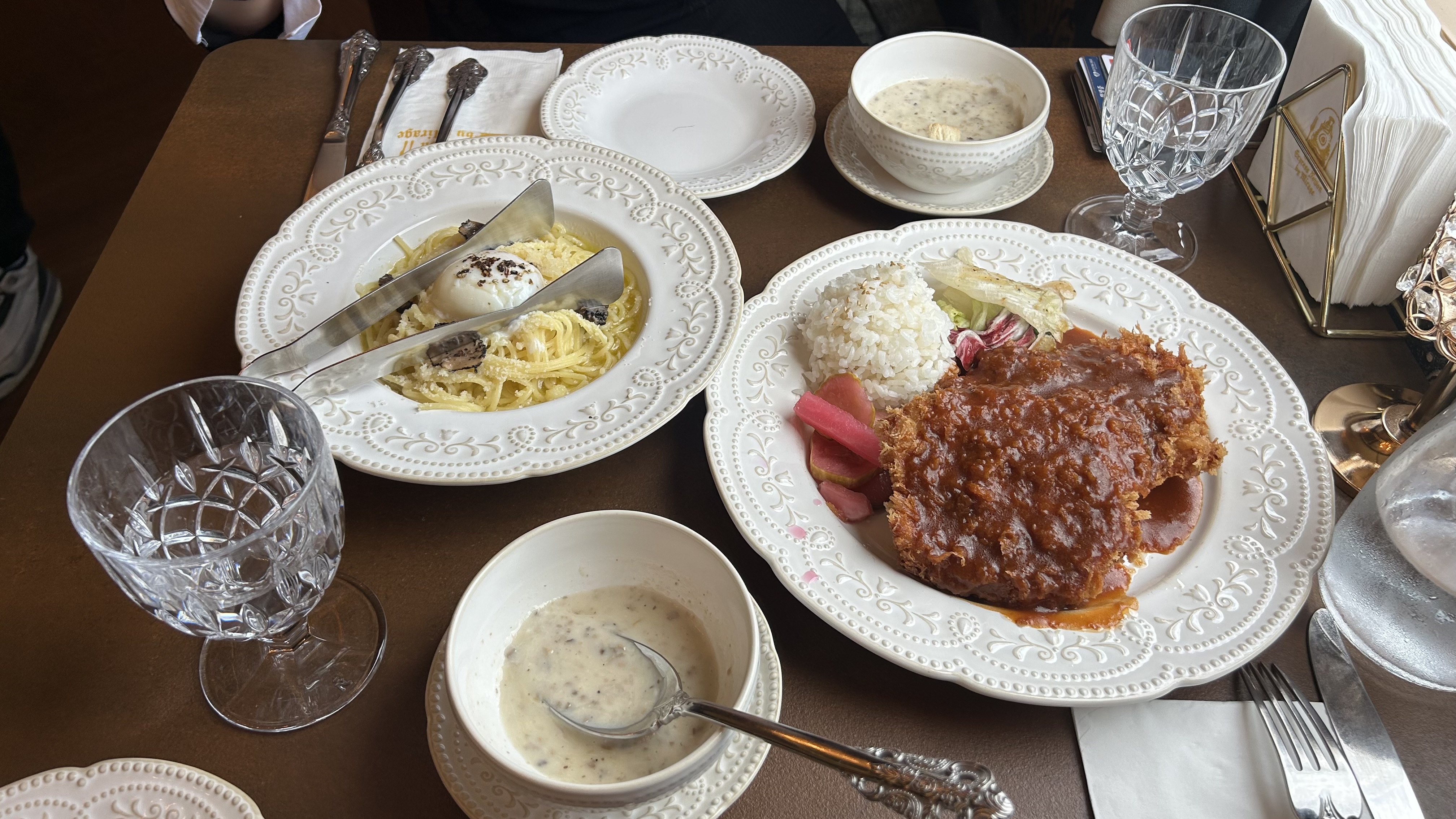 8. The Truffle Pasta and Mushroom Soup