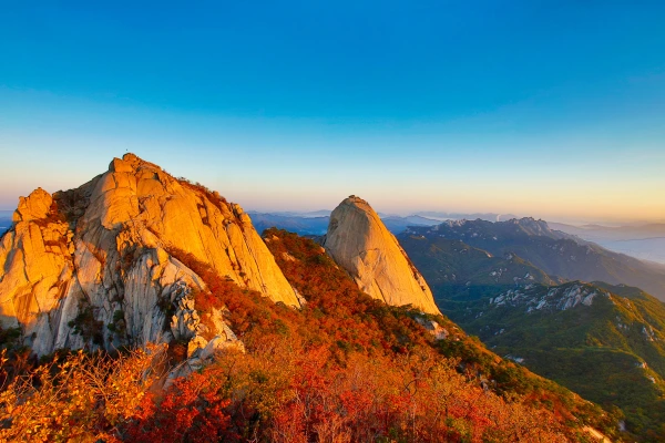 Beautiful autumn foliage in Seoul