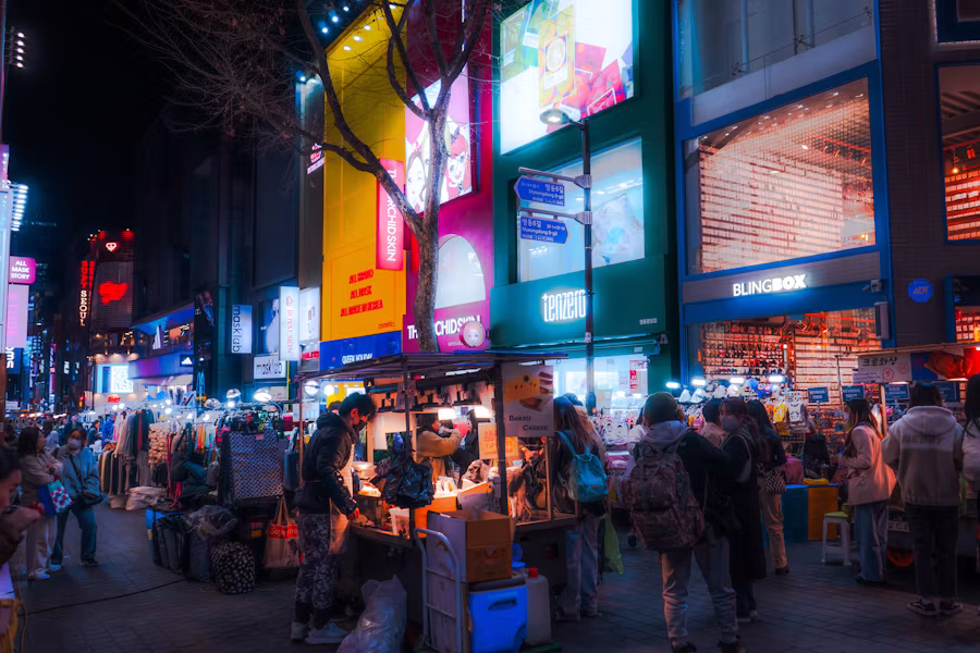 7. 5:30 PM — Shop and Snack in Myeongdong