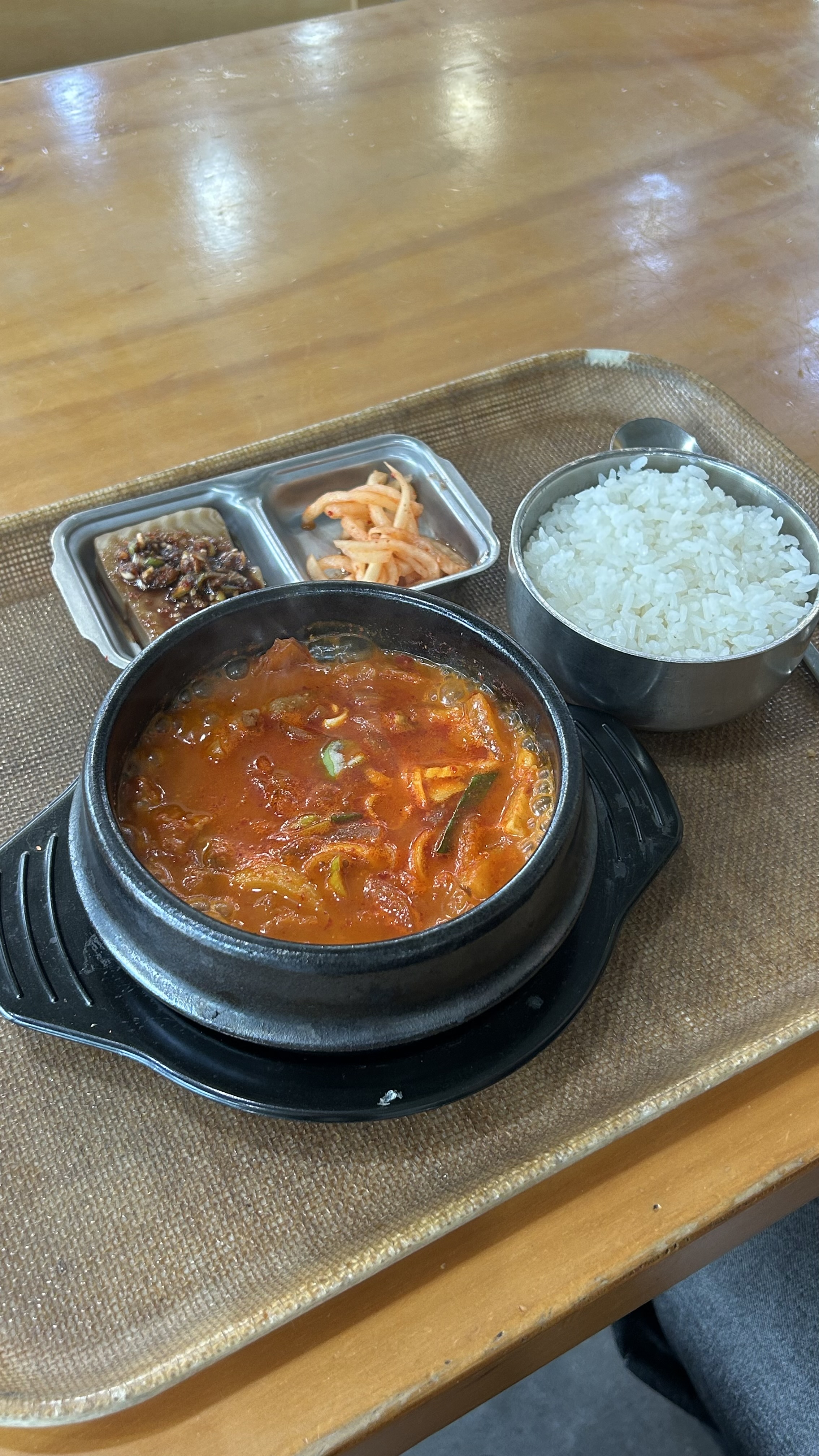 1. First, We Had a Cheap Korean Lunch Right Around the Corner